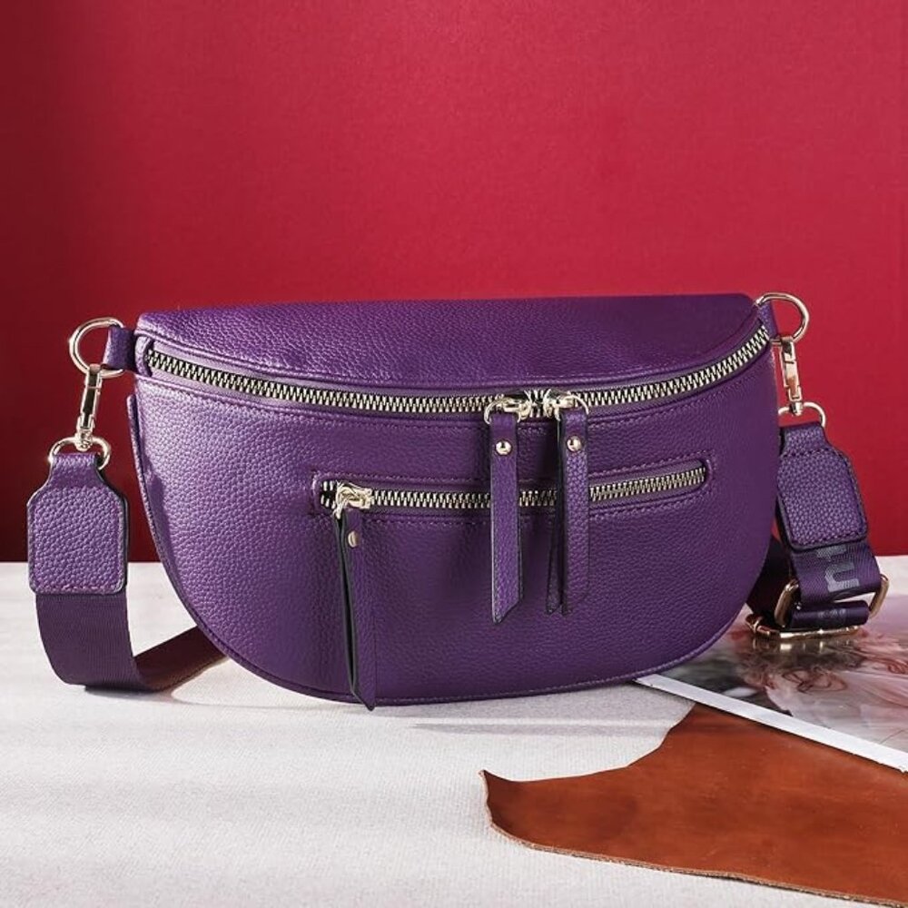 West crossbody purple bag